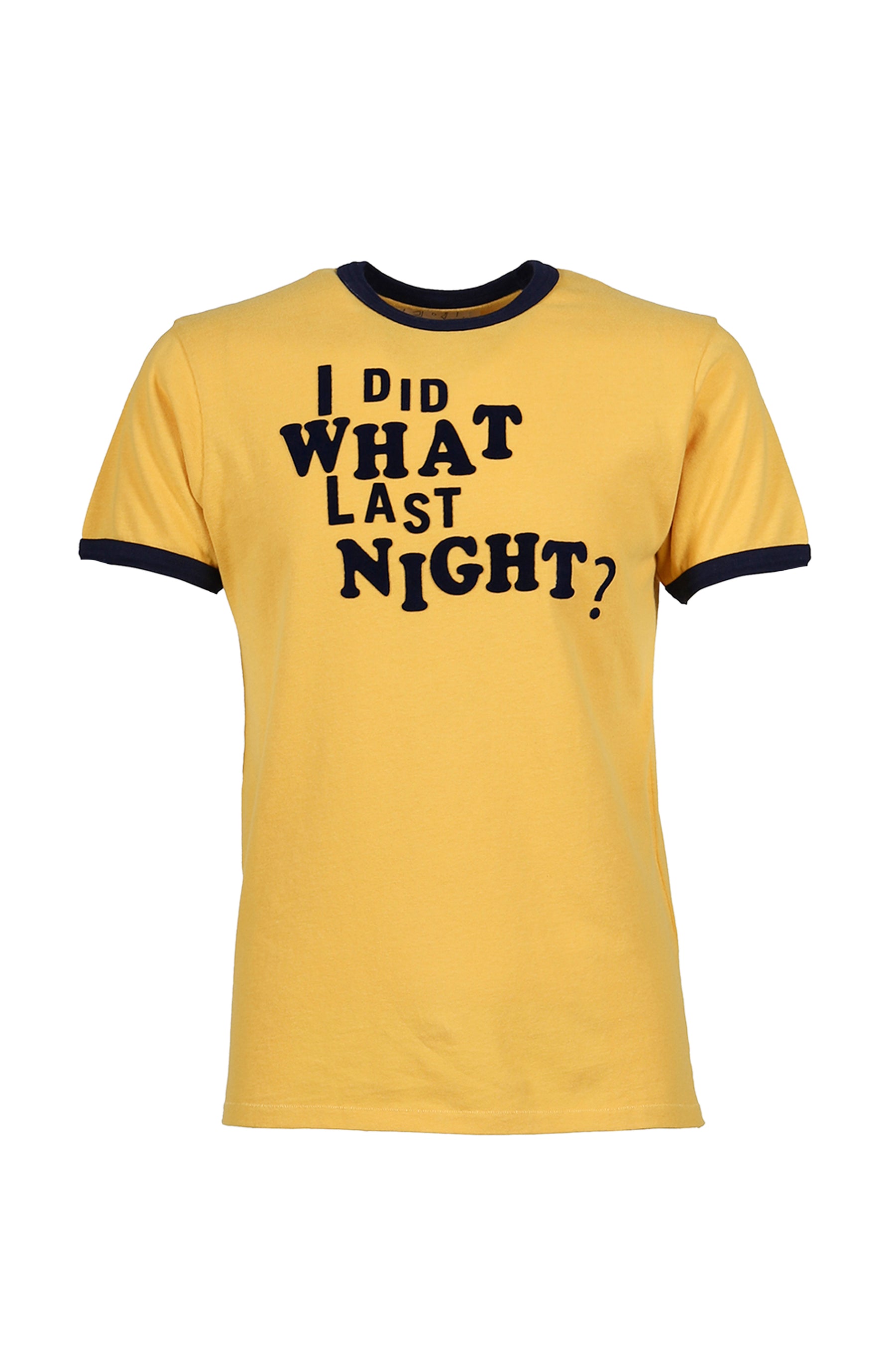 ERL イーアールエル SS25 UNISEX I DID WHAT LAST NIGHT RINGER T 
