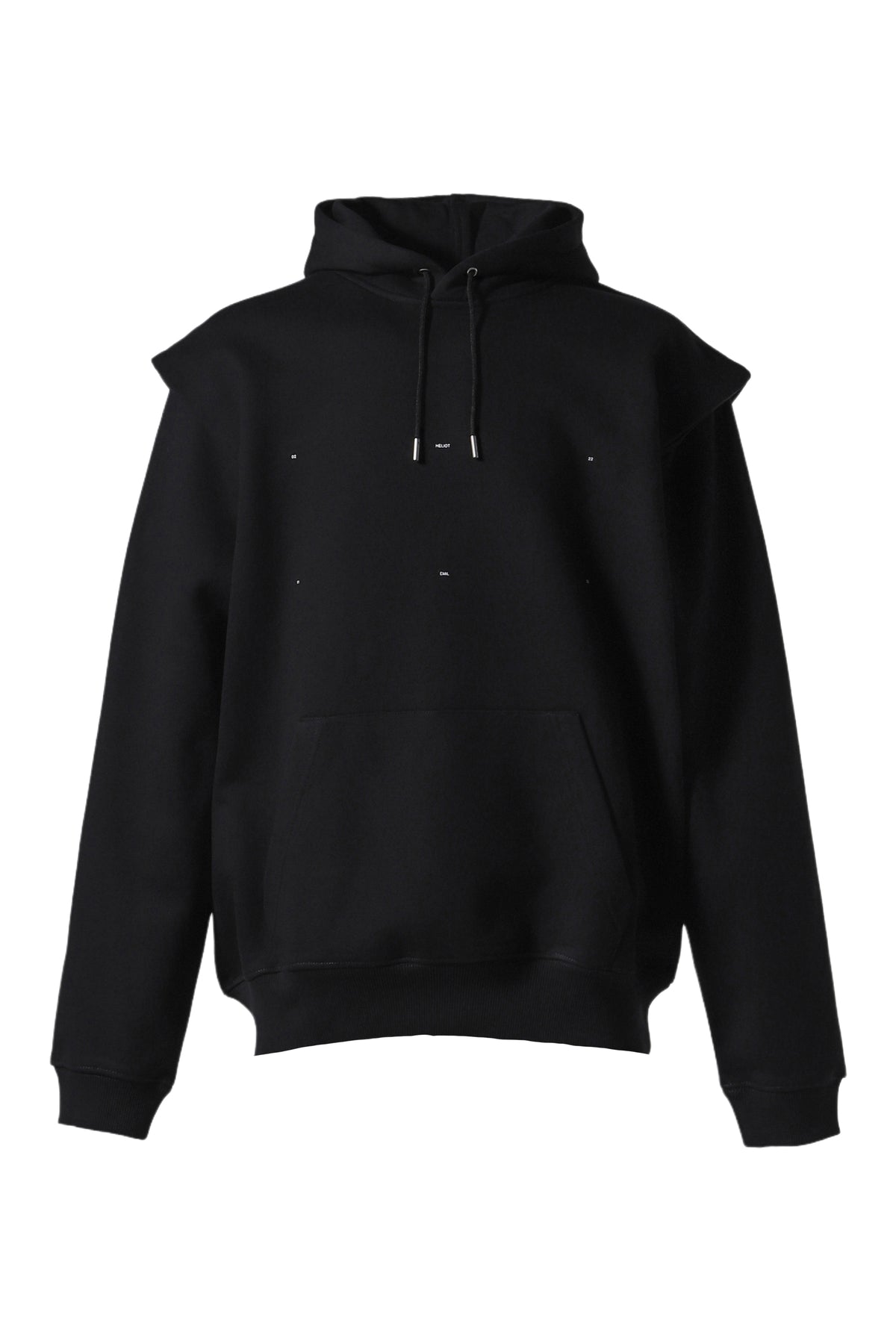 OUTLINE LOGO HOODIE / BLK