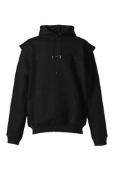 OUTLINE LOGO HOODIE / BLK