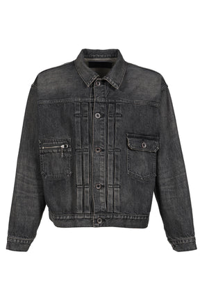 2PKT VINATGE DENIM JACKET / BLK