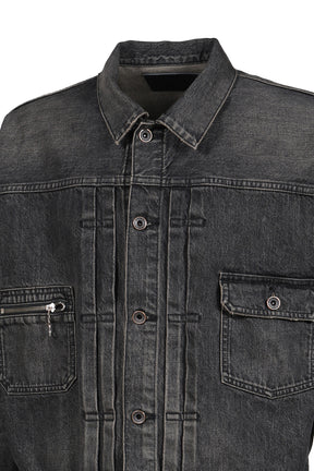 2PKT VINATGE DENIM JACKET / BLK