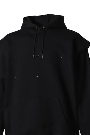 OUTLINE LOGO HOODIE / BLK