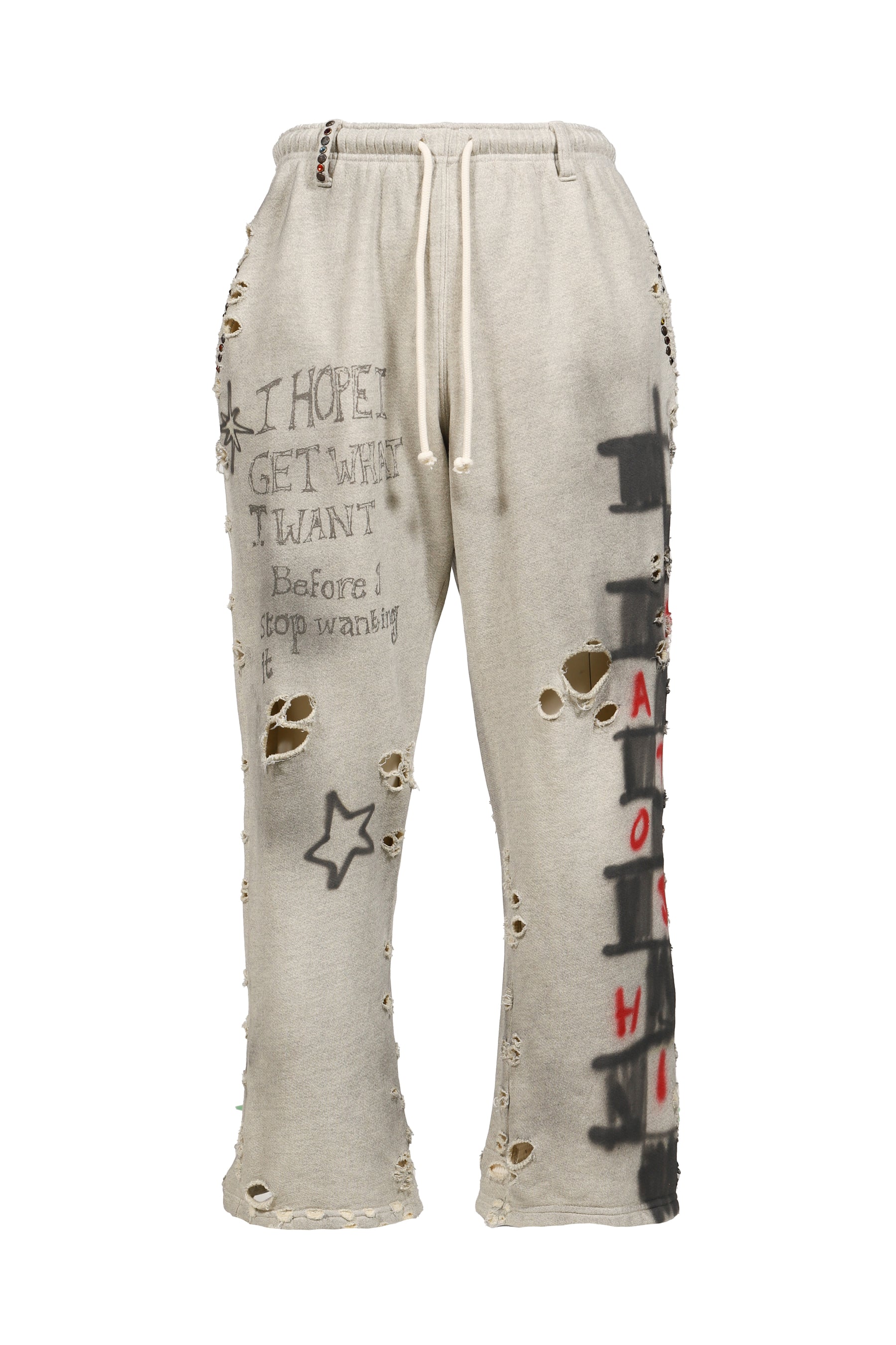 SATOSHI NAKAMOTO サトシ ナカモト SS26 GET WHAT I WANT SWEATPANT