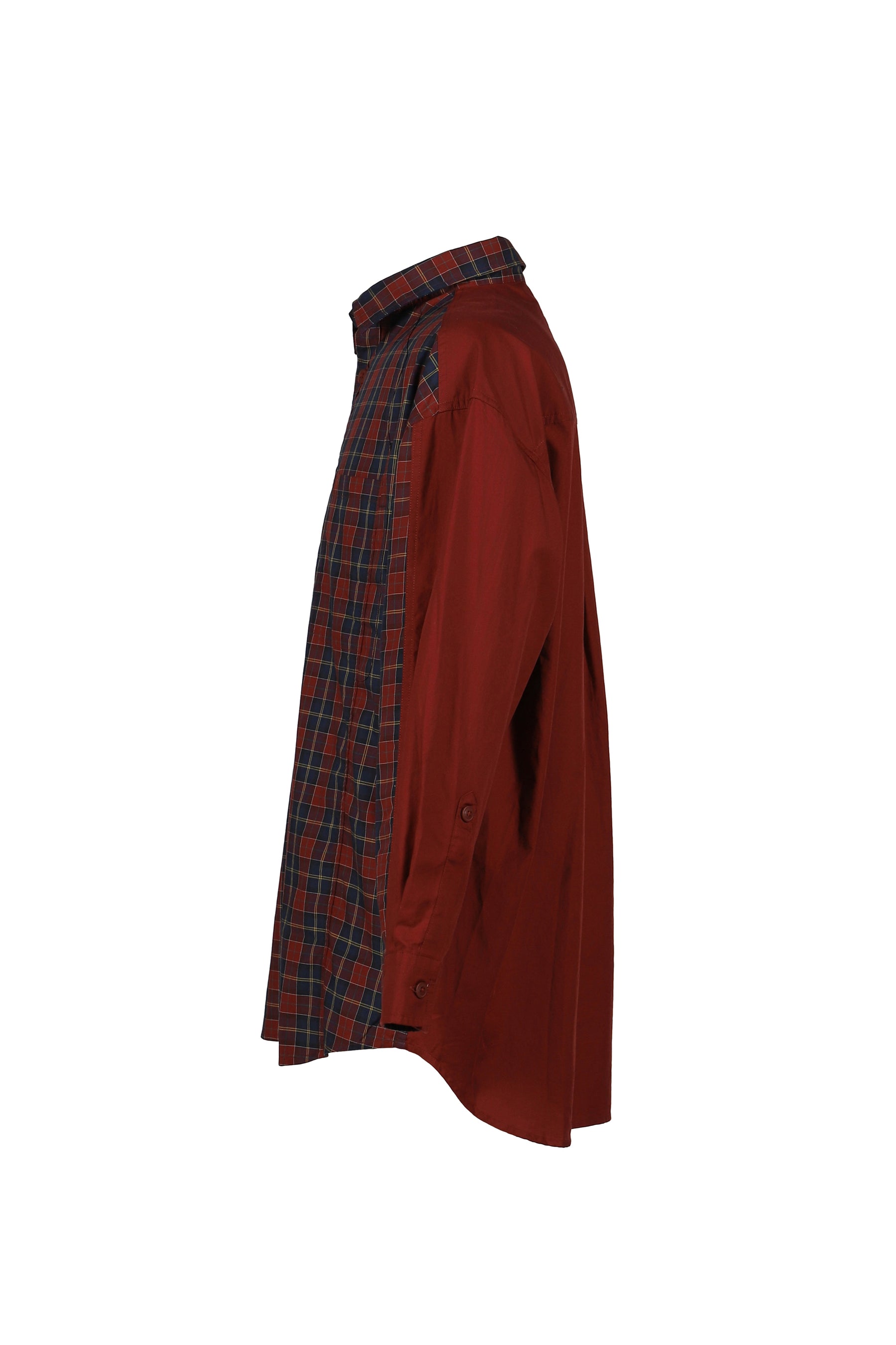 FenG CHen WANG × Barbour SPLIT POCKET SHIRT / CARDINAL TARTAN