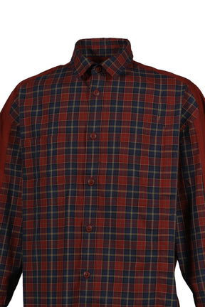 FenG CHen WANG × Barbour SPLIT POCKET SHIRT / CARDINAL TARTAN