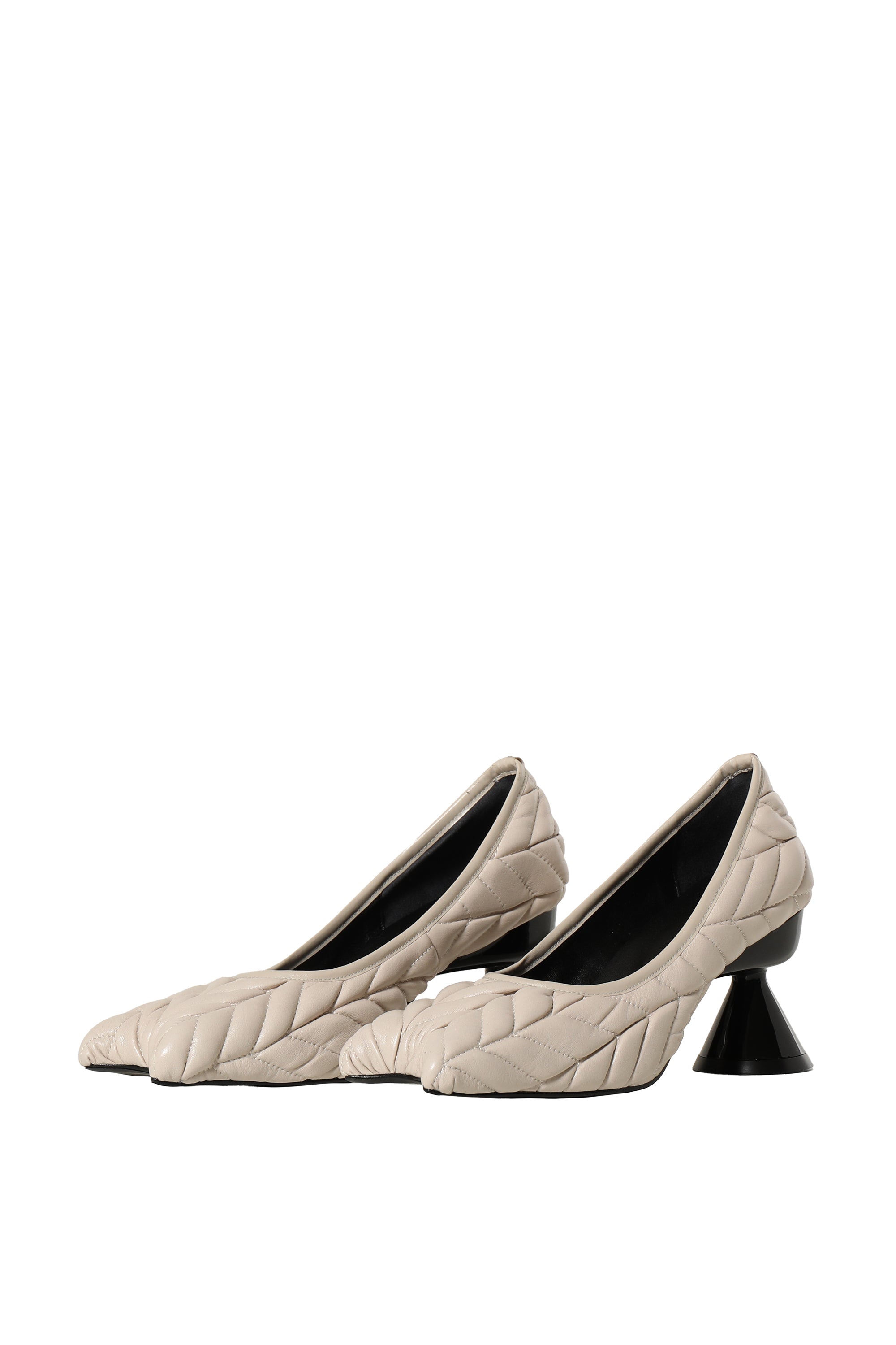 PAULA CANOVAS DEL VAS FW23 DIABLO HEELS / WHT -NUBIAN