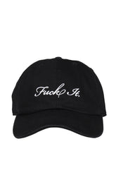 FUCK IT BLACK BASEBALL CAP / BLK