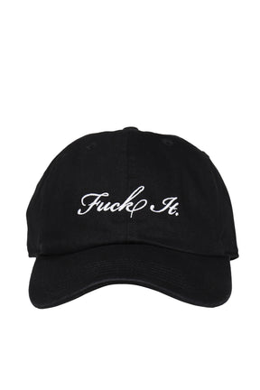 FUCK IT BLACK BASEBALL CAP / BLK