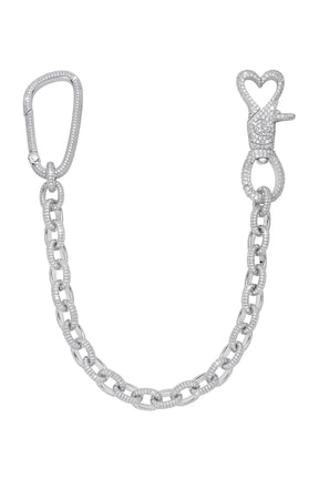 CUPID STARRY NIGHT FULL DIAMOND PANTS CHAIN / WHT