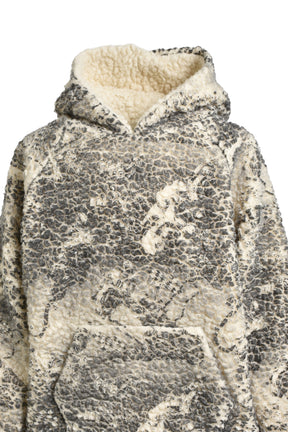 FLEECE HOODIE KNIT / MOTOCROSS WHT