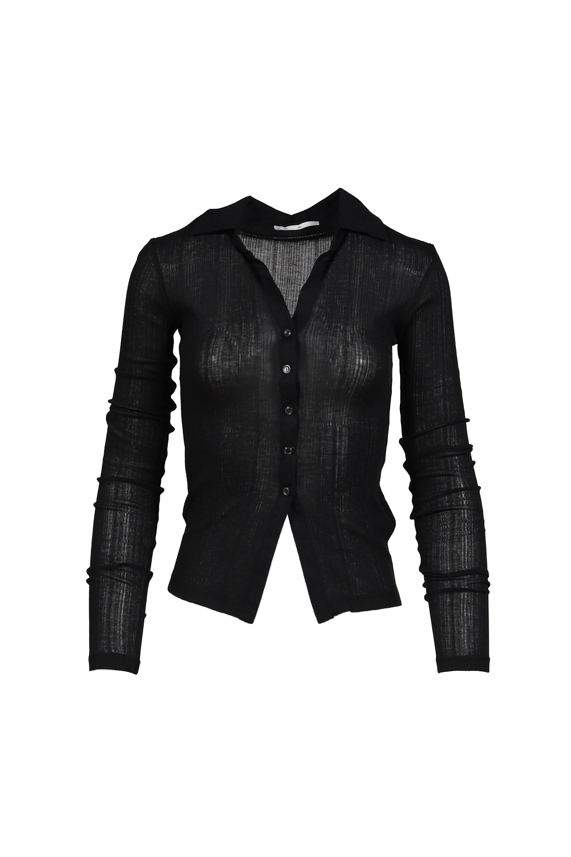 TENCEL COLLAR SHIRT / BLK
