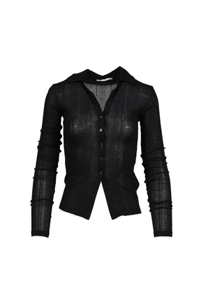 TENCEL COLLAR SHIRT / BLK