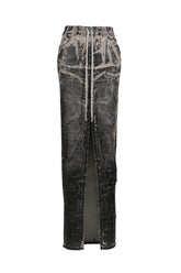 PHLEG PILLAR SKIRT / BLK WASHED FOIL 