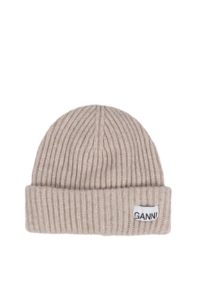 STRUCTURED RIB BEANIE / SAND