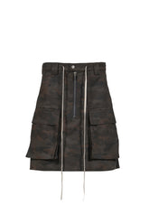 NIGHT CAMO CARGO SKIRT / D.CAMO