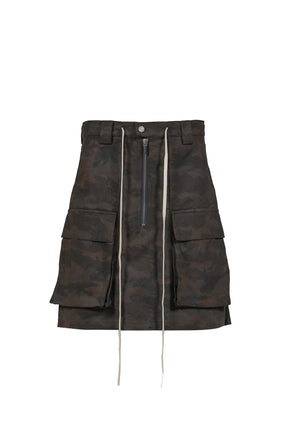 NIGHT CAMO CARGO SKIRT / D.CAMO