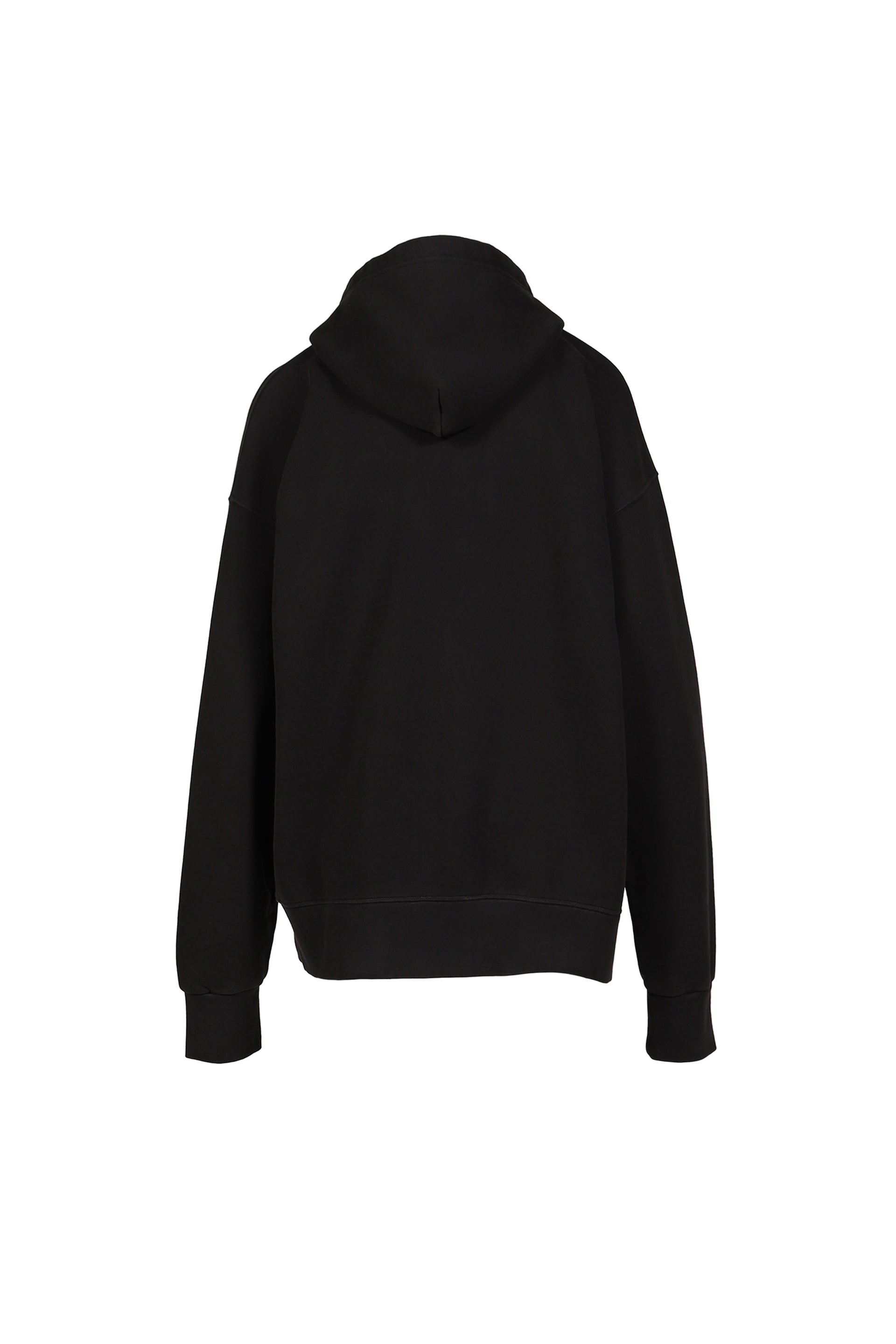 TROMPE L'OEIL ZIP HOODIE KNIT / BLK