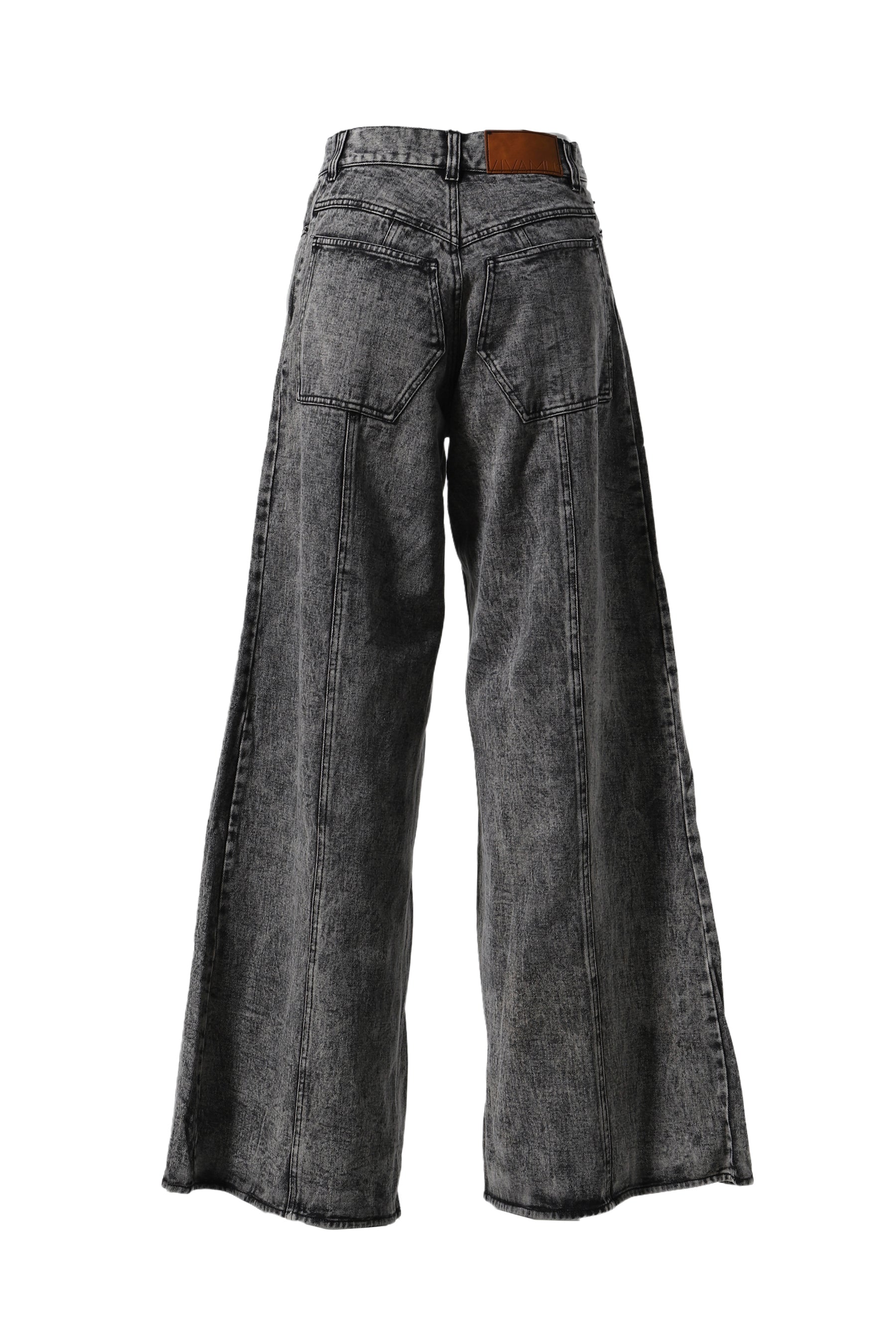 DAMAGE DENIM BAGGY PANTS