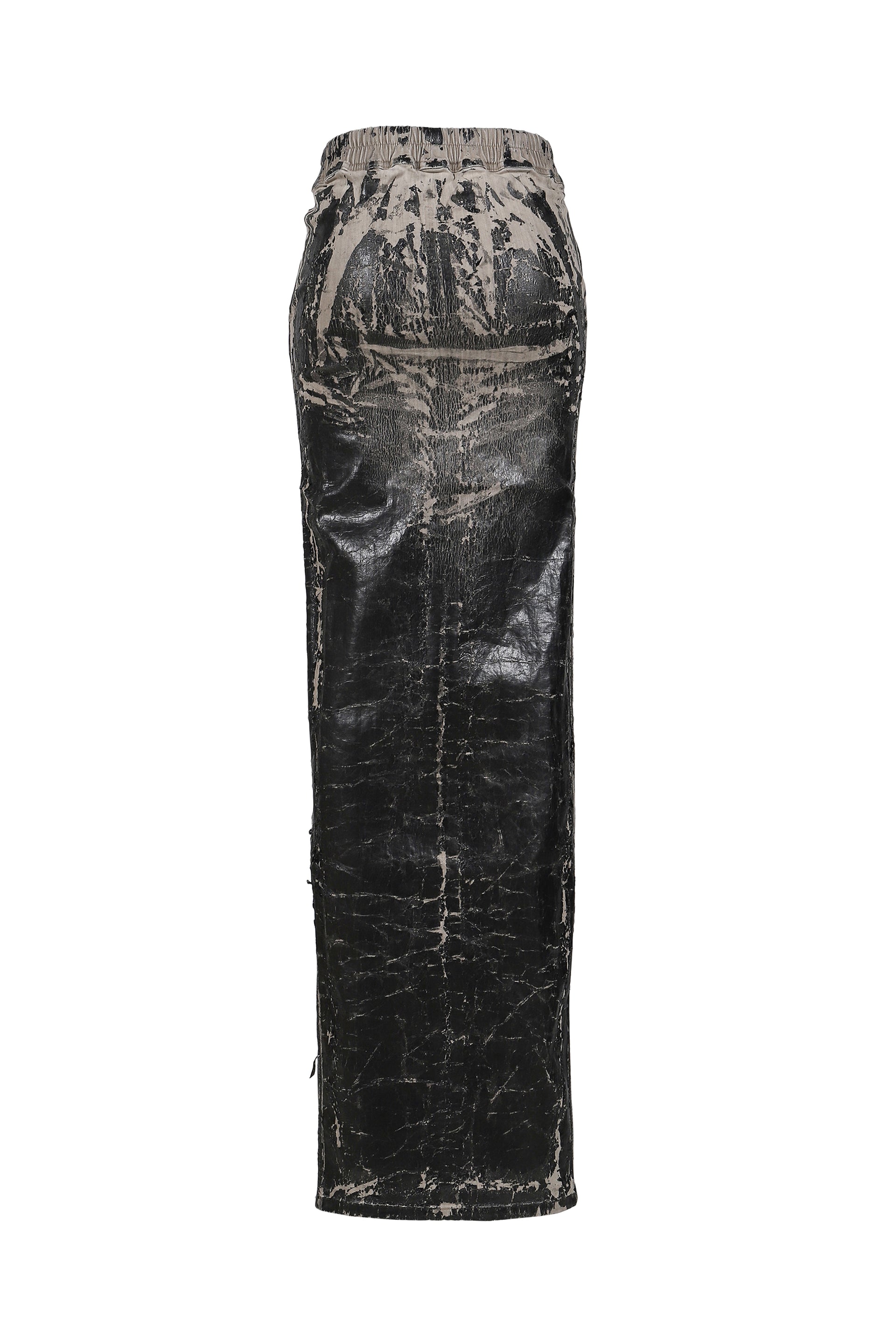 PHLEG PILLAR SKIRT / BLK WASHED FOIL