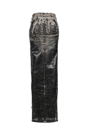 PHLEG PILLAR SKIRT / BLK WASHED FOIL 