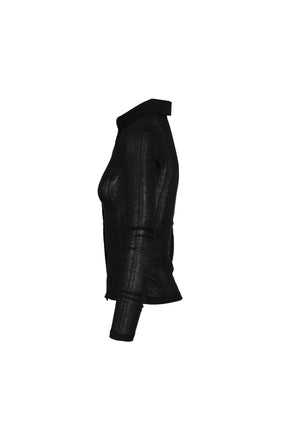 TENCEL COLLAR SHIRT / BLK