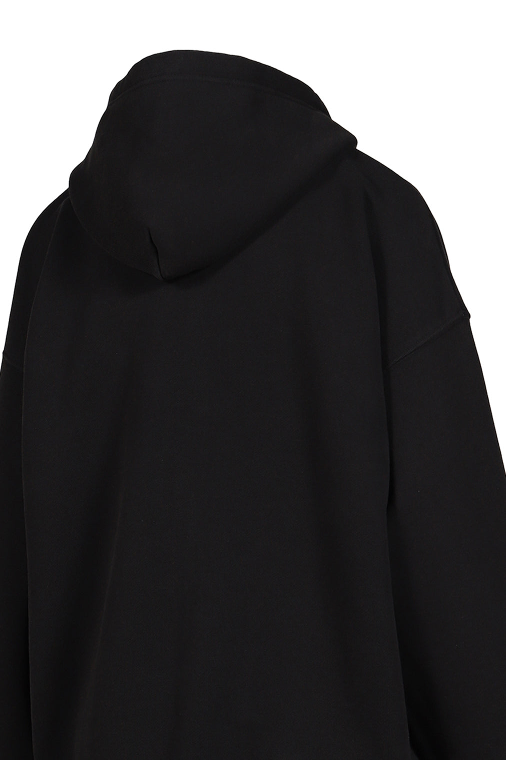 TROMPE L'OEIL ZIP HOODIE KNIT / BLK