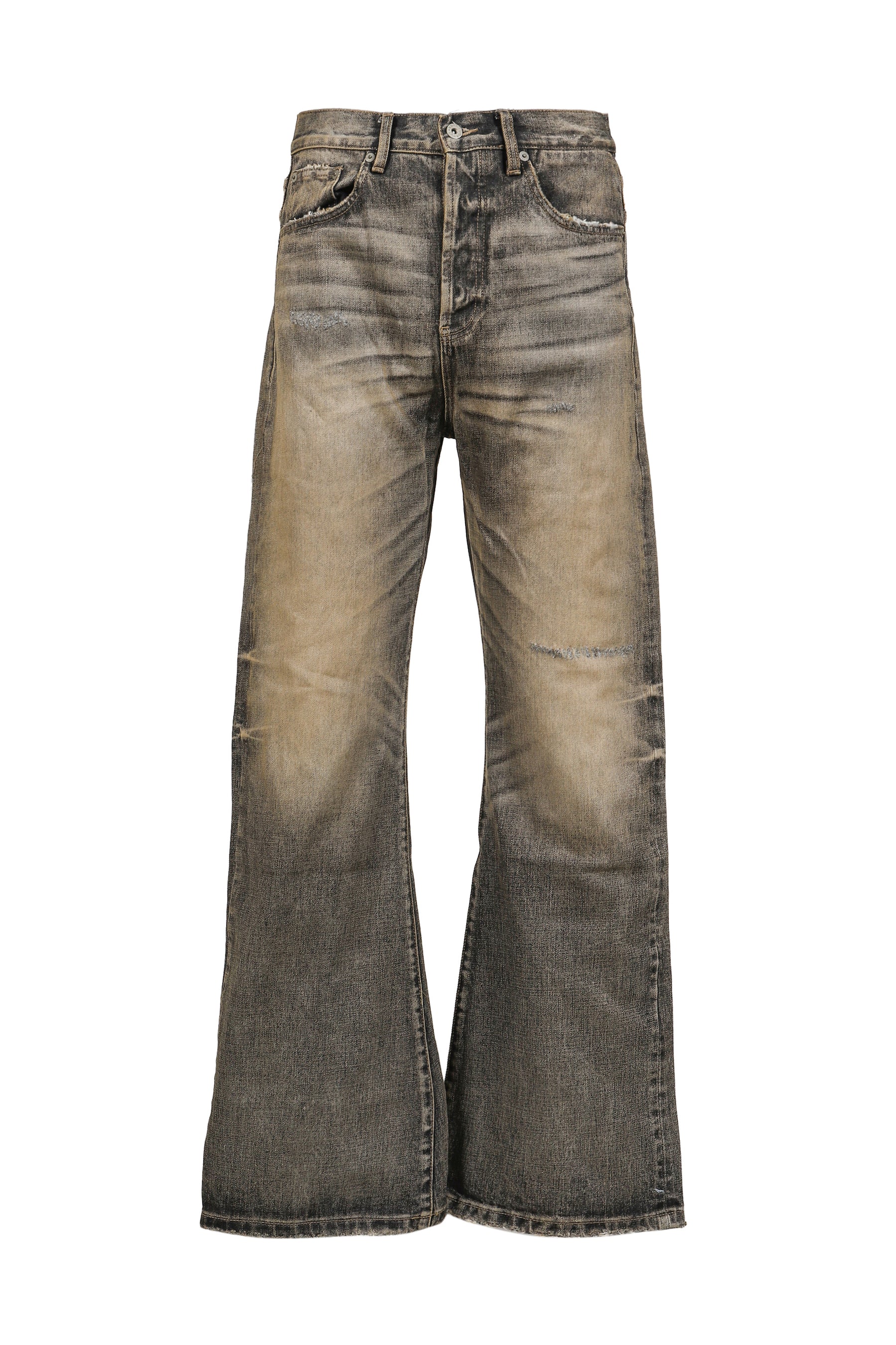 JAPANESE USED DENIM LOOSE FLARED FIT / BLK 