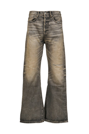 JAPANESE USED DENIM LOOSE FLARED FIT / BLK 