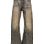 JAPANESE USED DENIM LOOSE FLARED FIT / BLK 