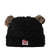 BEAR BEANIE / BLK×BRW