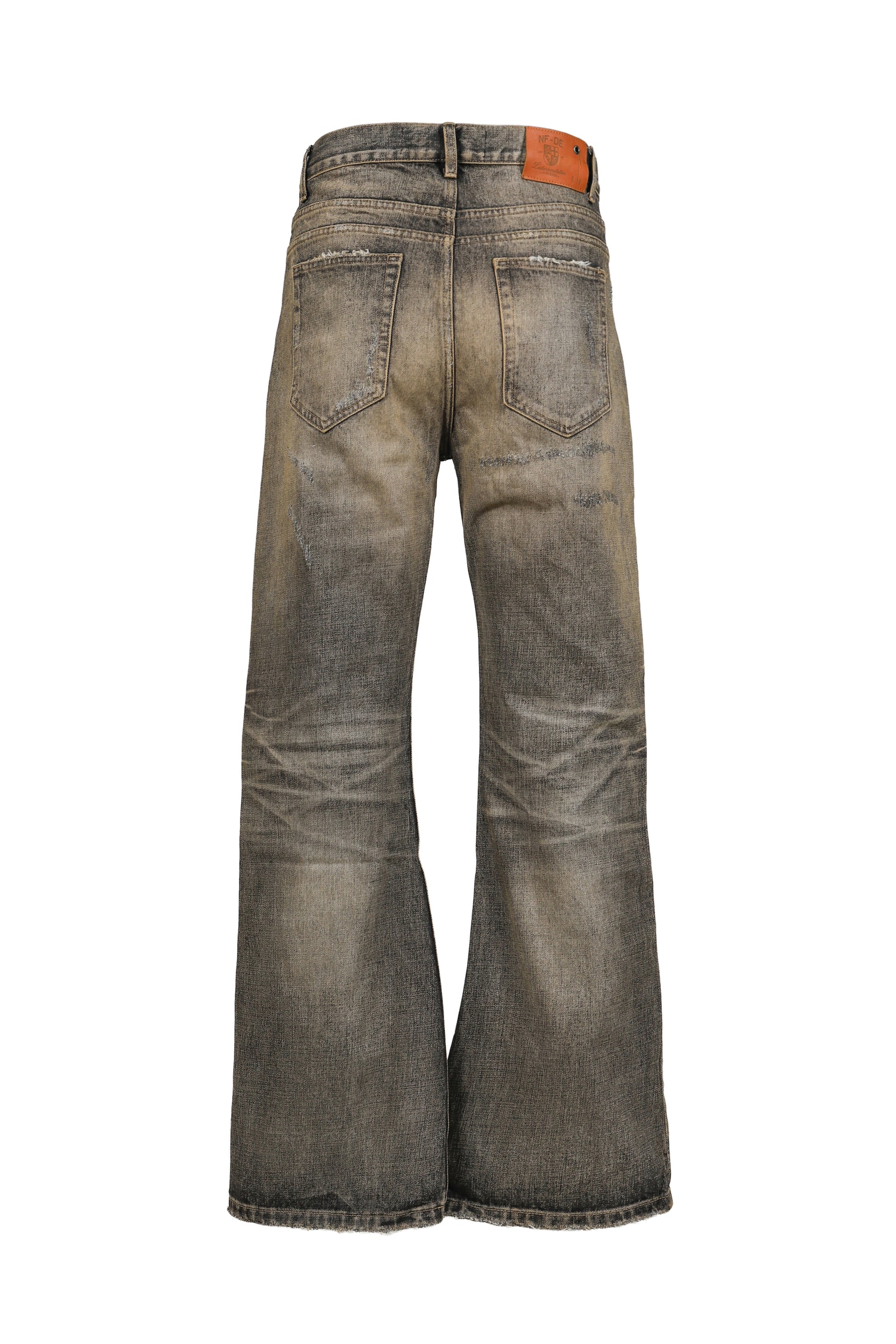 JAPANESE USED DENIM LOOSE FLARED FIT / BLK