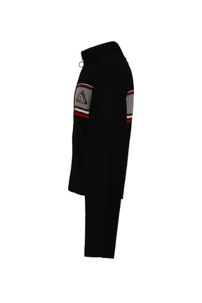 SHRUNKEN TRACK JACKET / BLK GRY