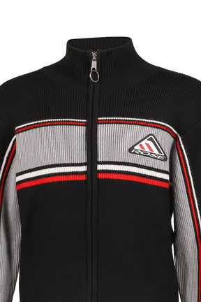 SHRUNKEN TRACK JACKET / BLK GRY