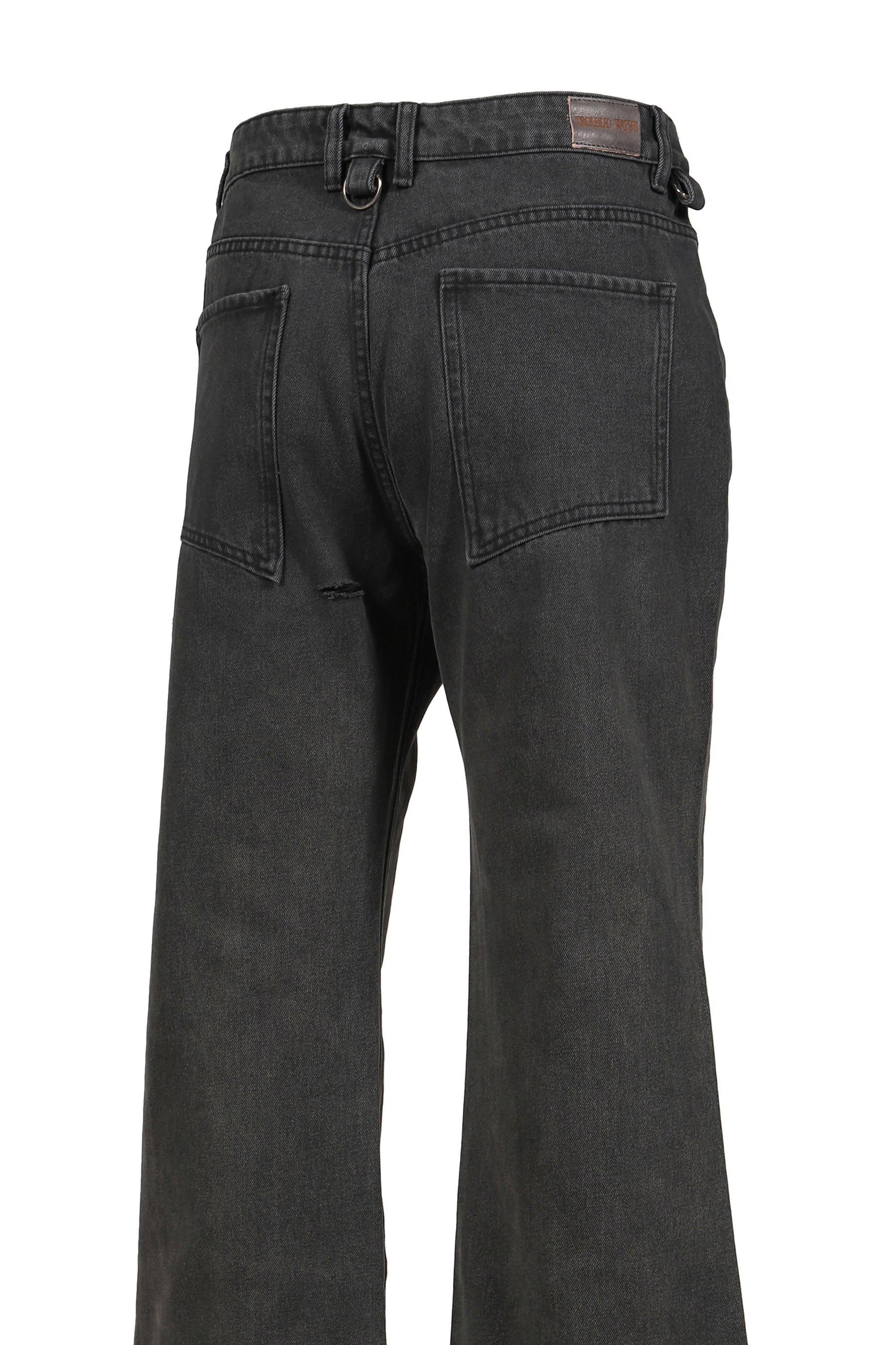 SUN FADED DOUBLE ZIP DENIM / FADED GRY