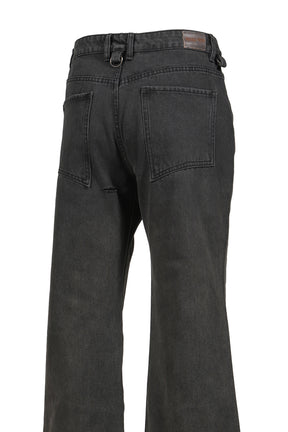 SUN FADED DOUBLE ZIP DENIM / FADED GRY