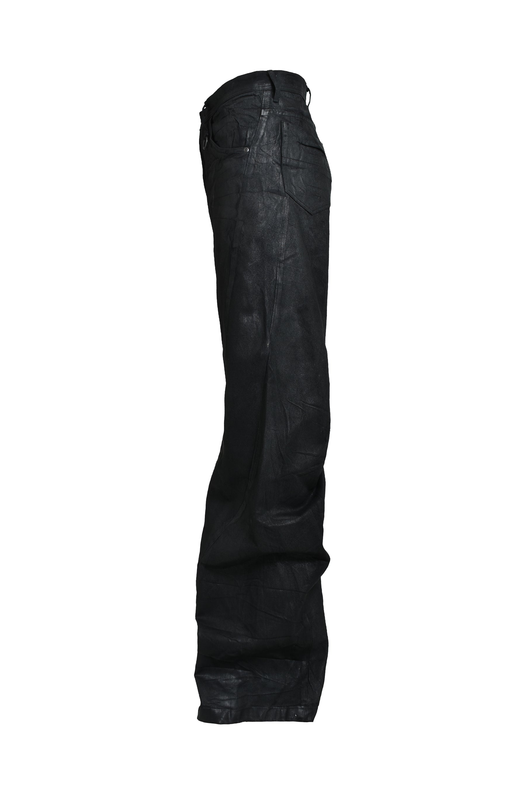 JULIUS ユリウス FW25 10OZ COATING DENIM PANTS / BLK - NUBIAN