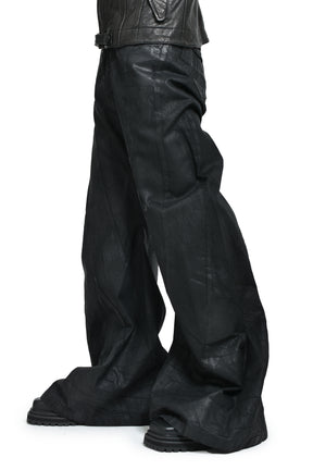 JULIUS ユリウス FW25 10OZ COATING DENIM PANTS / BLK - NUBIAN ヌビアン