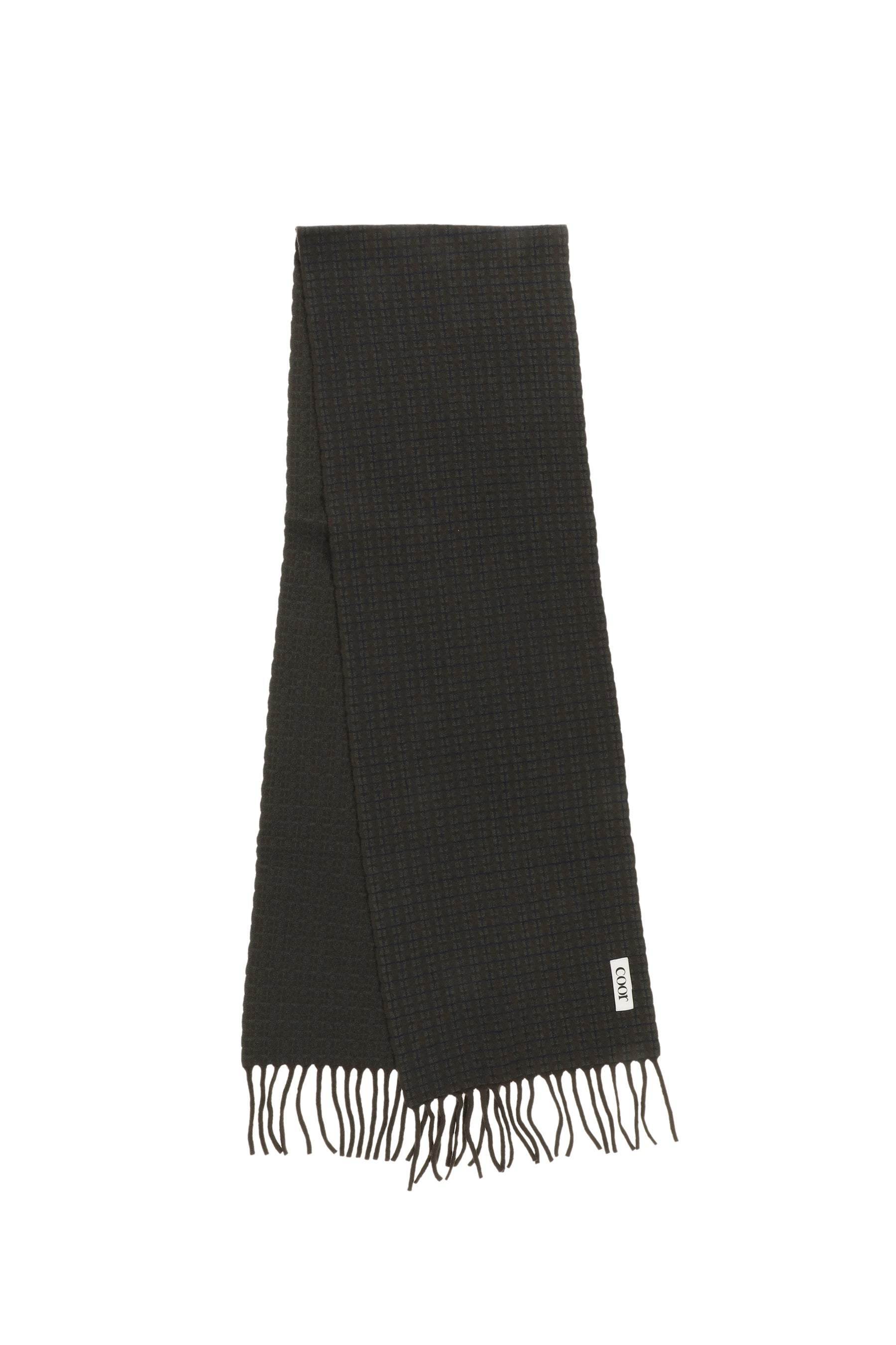 MERINO WOOL GUNCLUB CHECK MUFFLER / KHA BRW