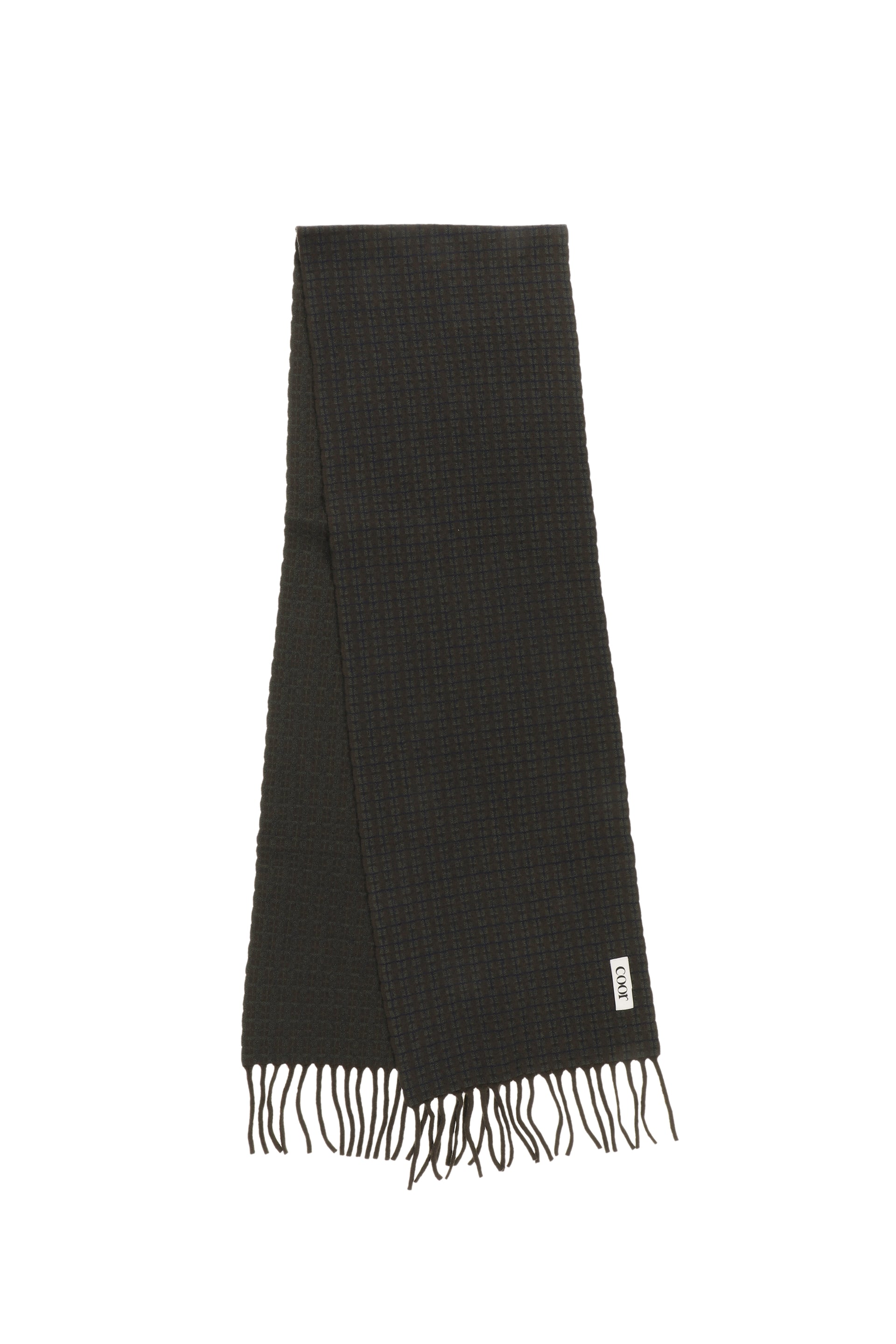 MERINO WOOL GUNCLUB CHECK MUFFLER / KHA BRW