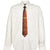 TROMPE L’OEIL TIE EMBROIDERY SHIRT / WHT/RED