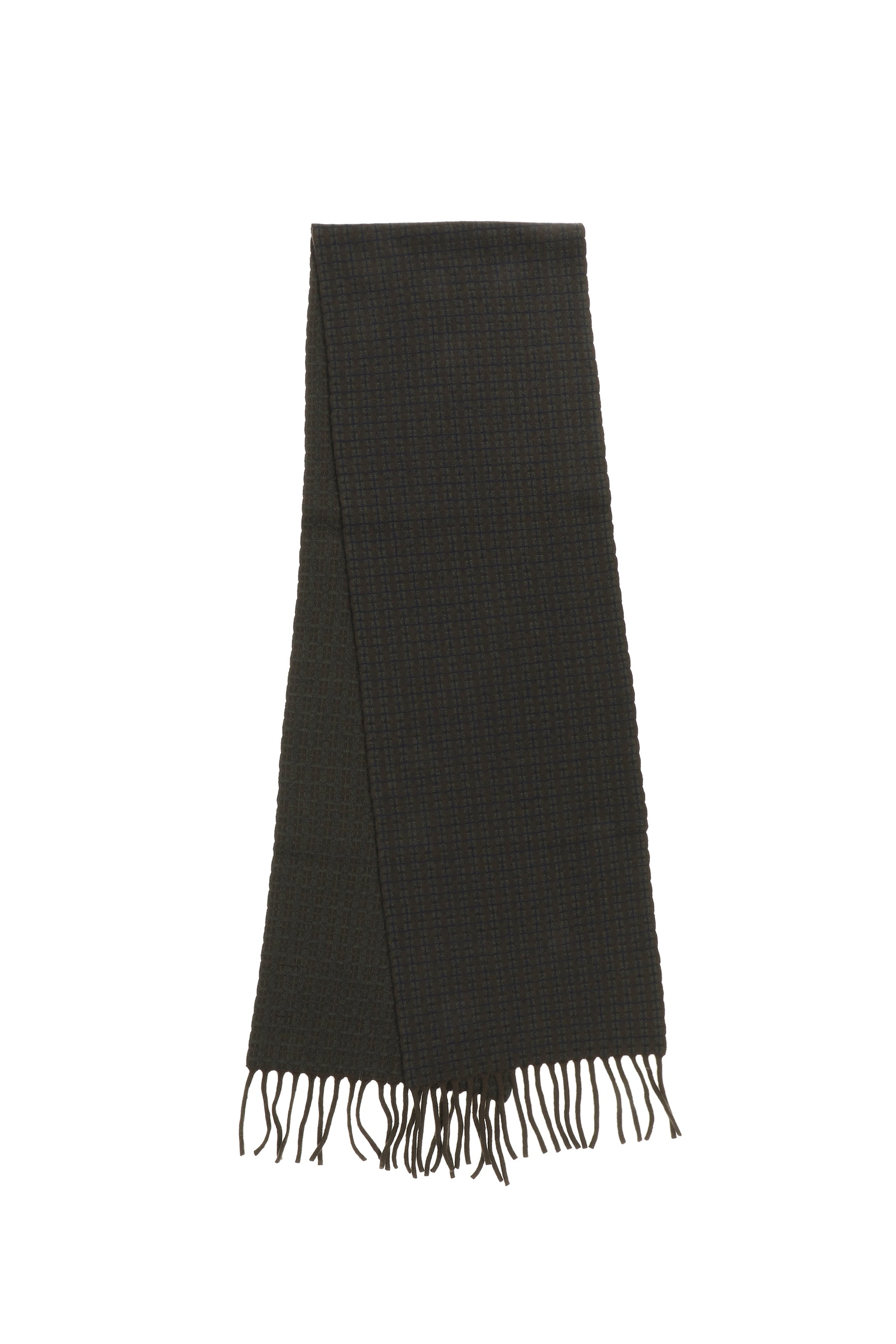 MERINO WOOL GUNCLUB CHECK MUFFLER / KHA BRW