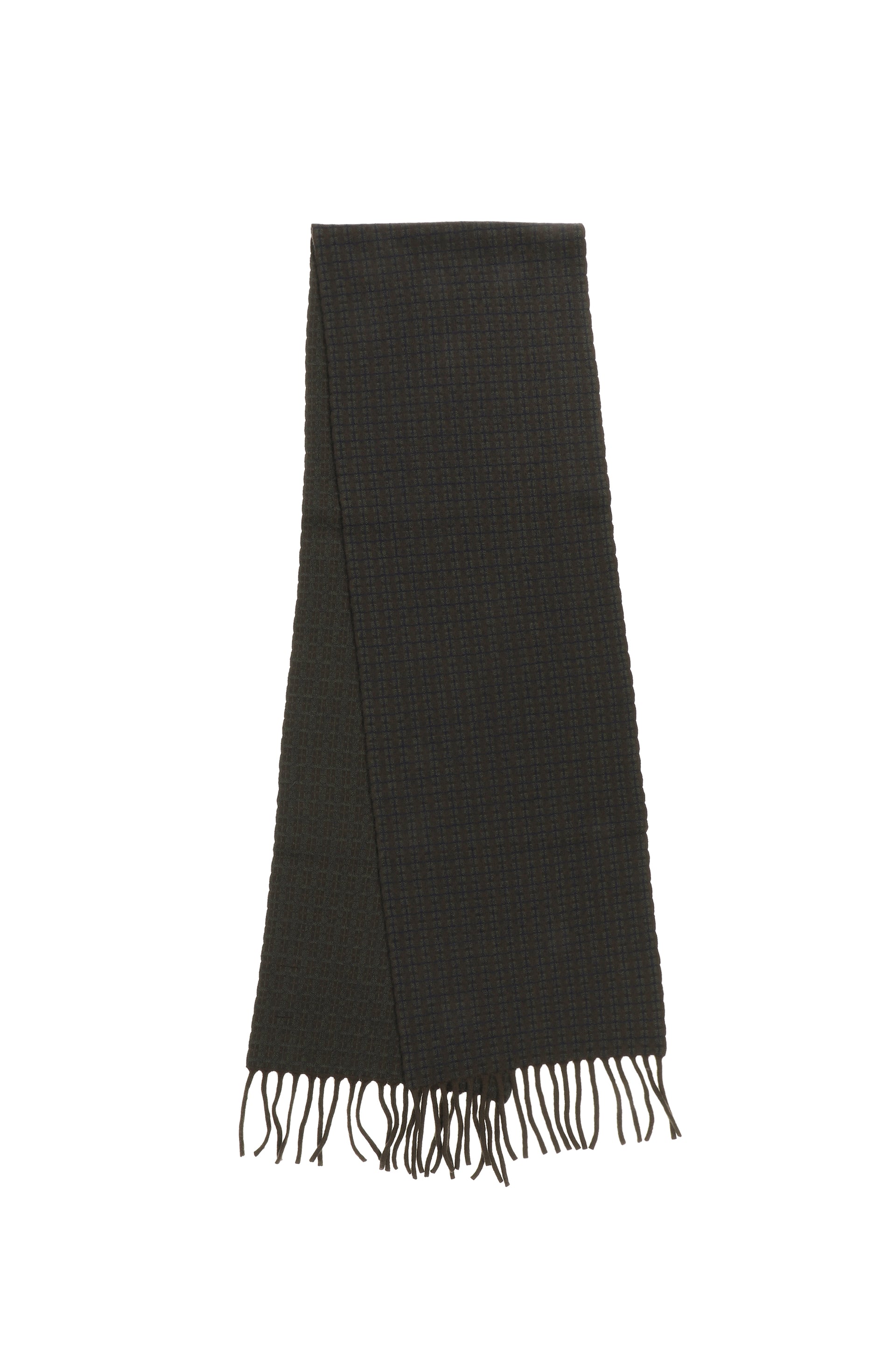 MERINO WOOL GUNCLUB CHECK MUFFLER / KHA BRW