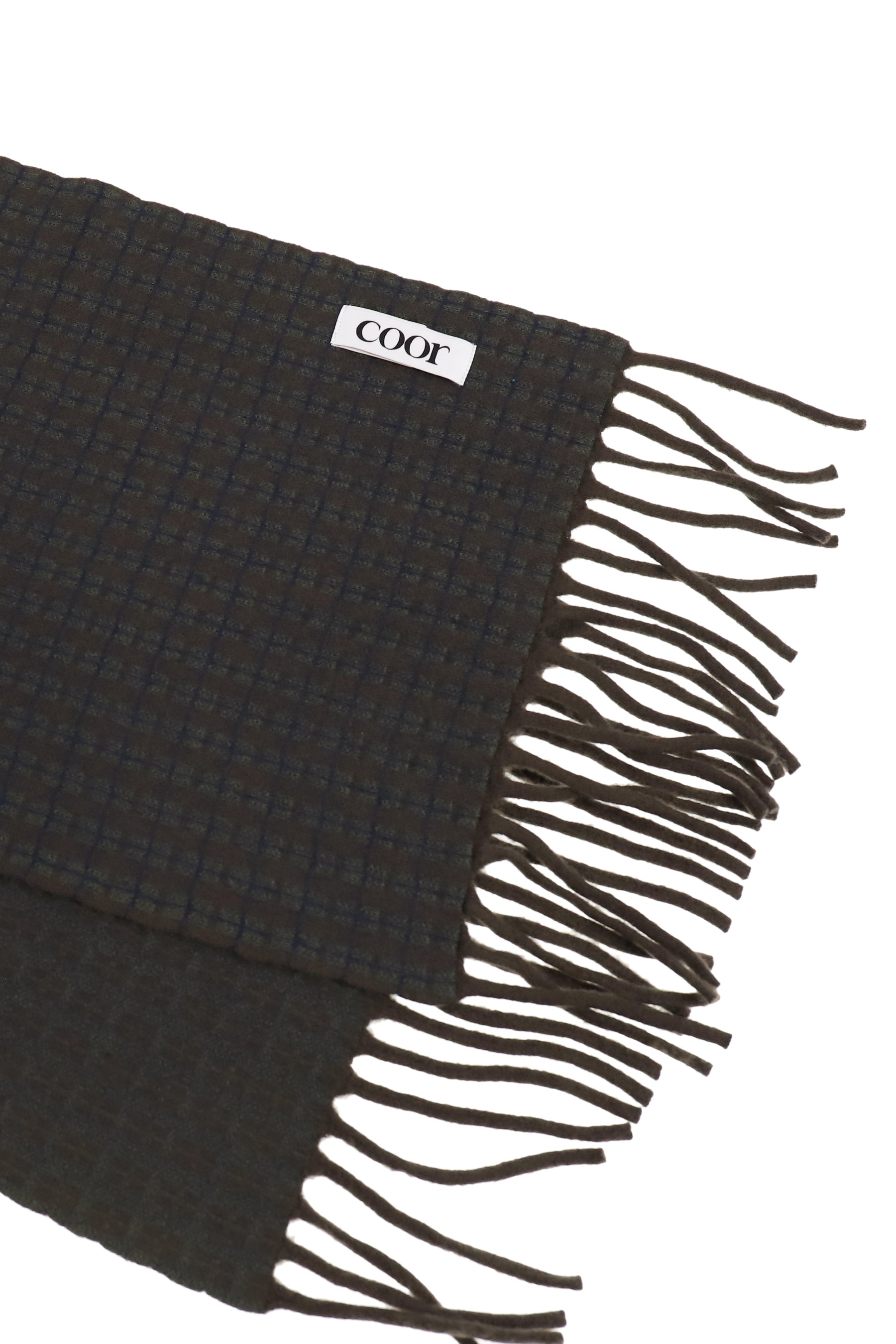 MERINO WOOL GUNCLUB CHECK MUFFLER / KHA BRW