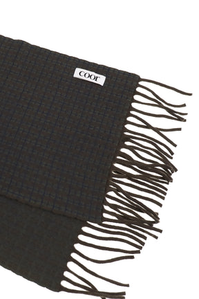 MERINO WOOL GUNCLUB CHECK MUFFLER / KHA BRW