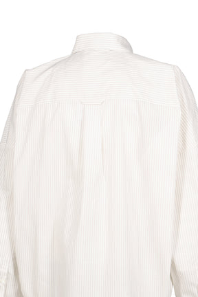 TROMPE L’OEIL TIE EMBROIDERY SHIRT / WHT/RED