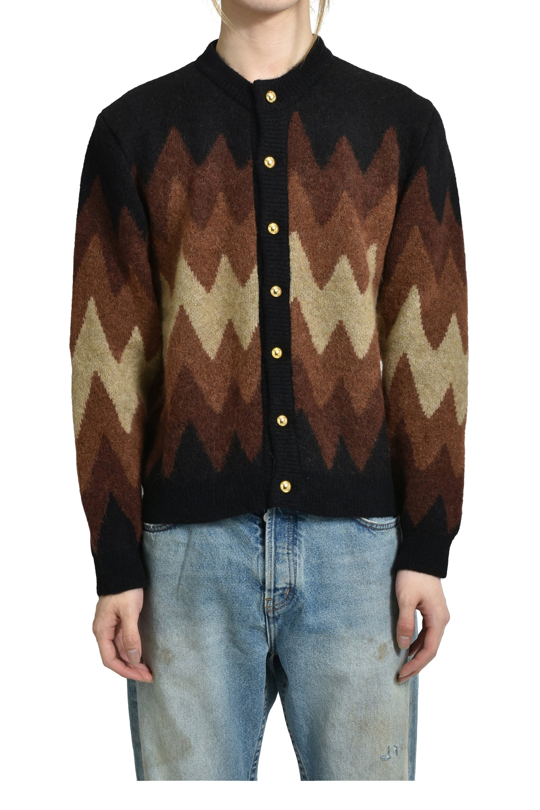 DEGRADE JACQUARD CARDIGAN / BRW BEI 