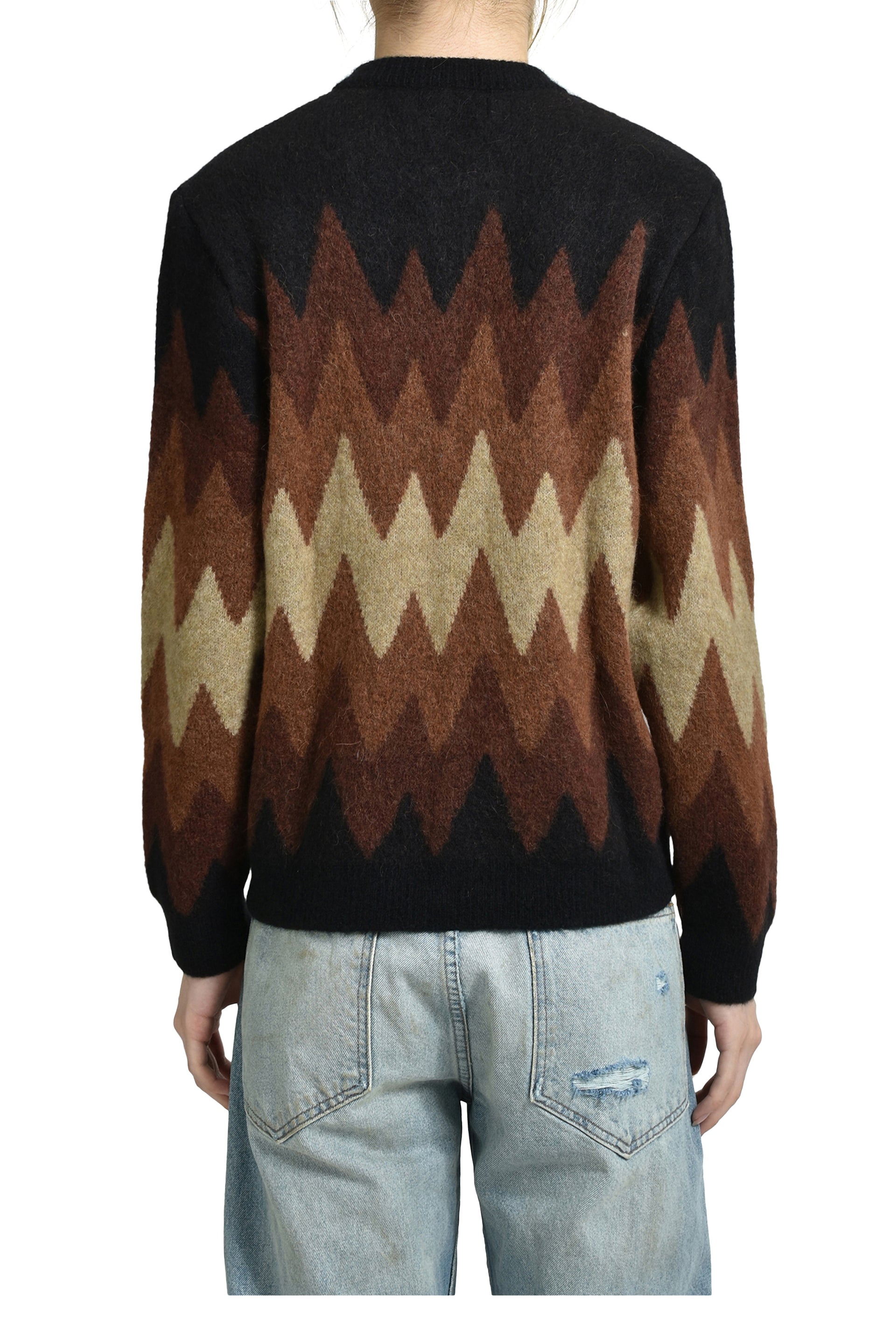 DEGRADE JACQUARD CARDIGAN / BRW BEI