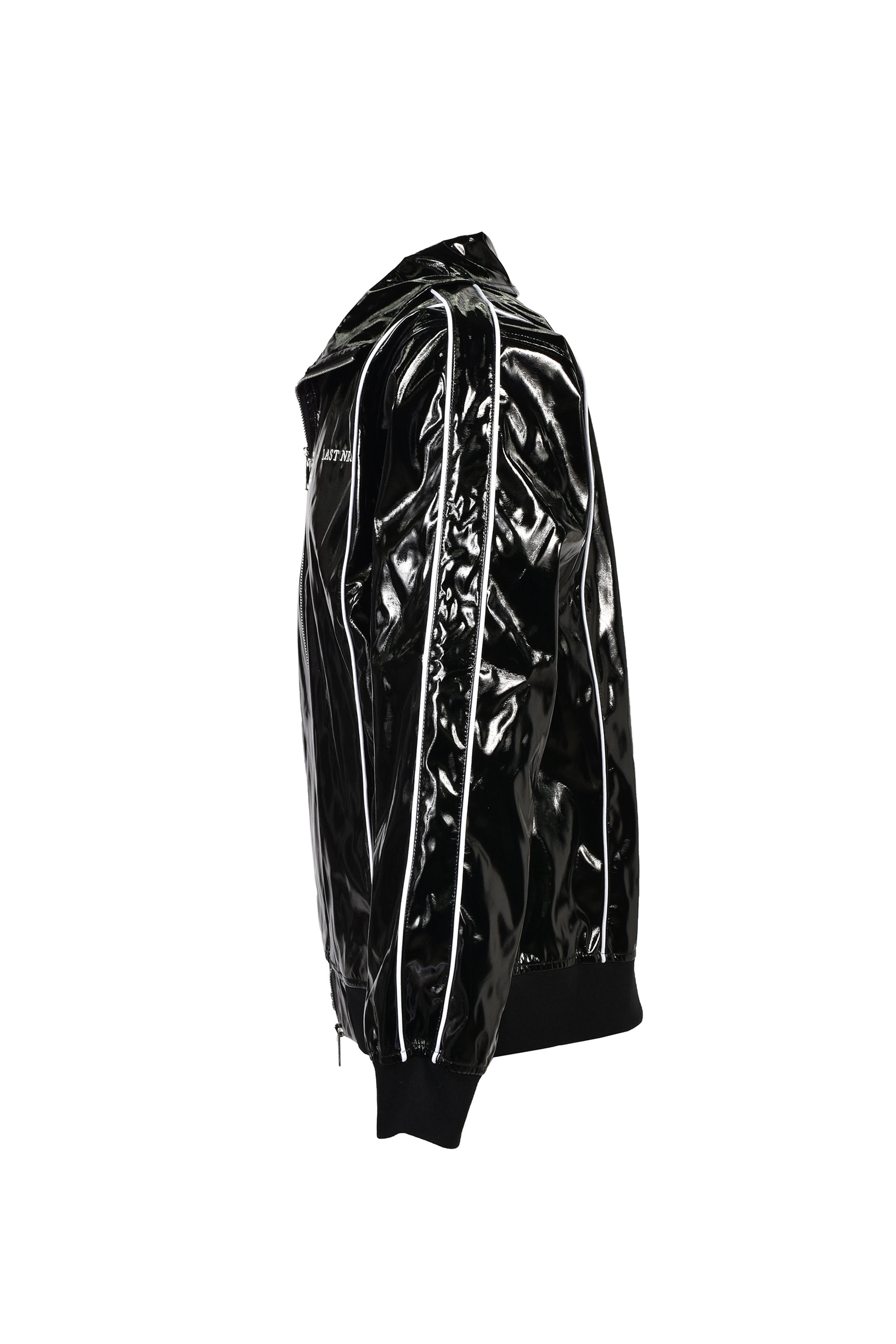 PATENT TRACK PANTS / BLK