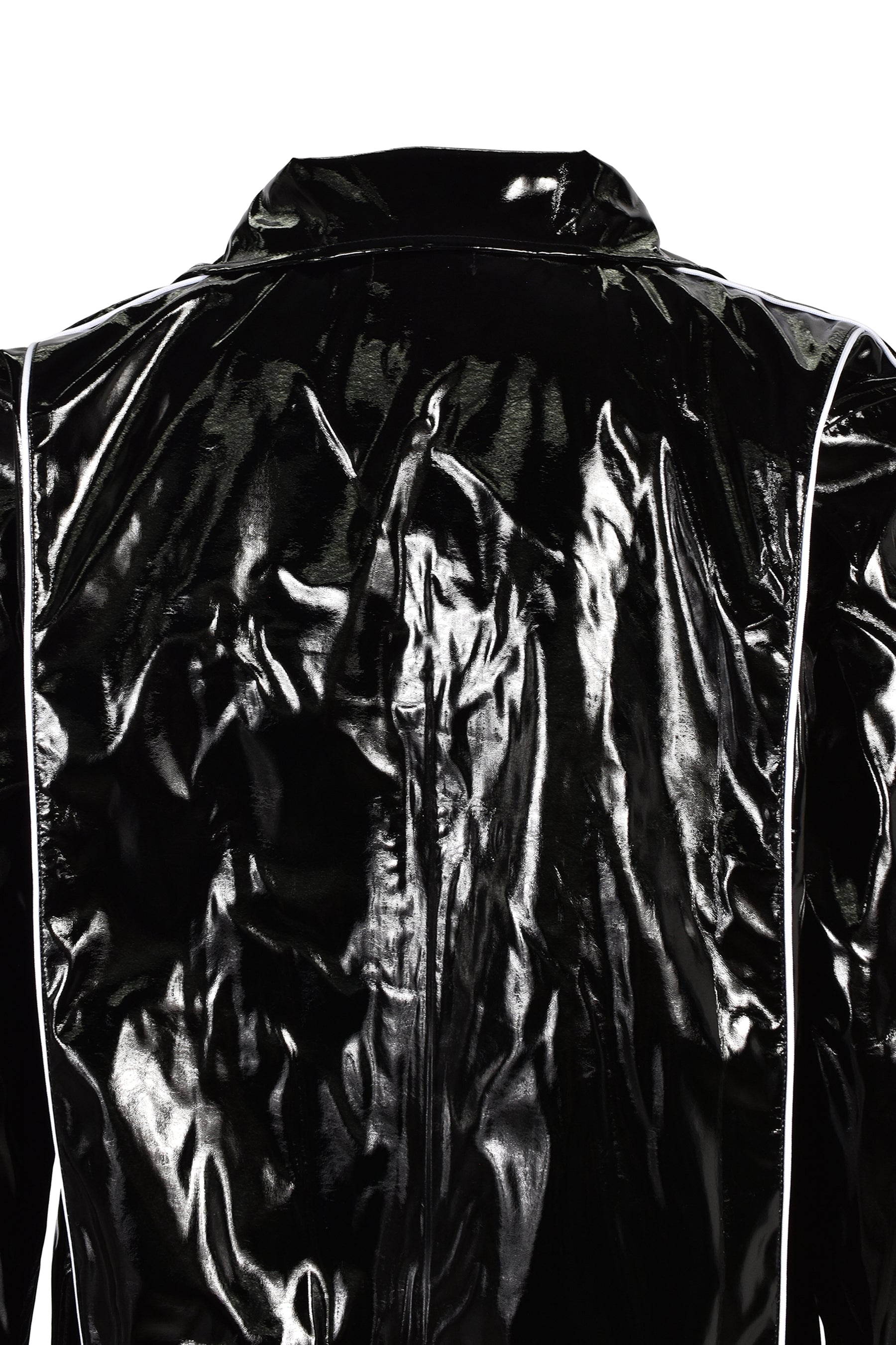 PATENT TRACK PANTS / BLK
