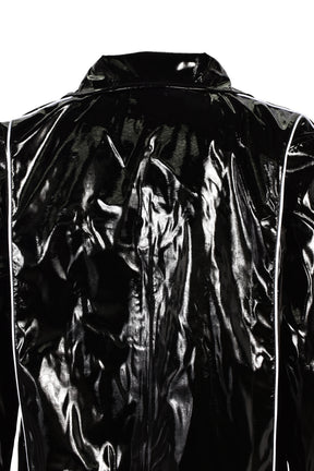 PATENT TRACK PANTS / BLK